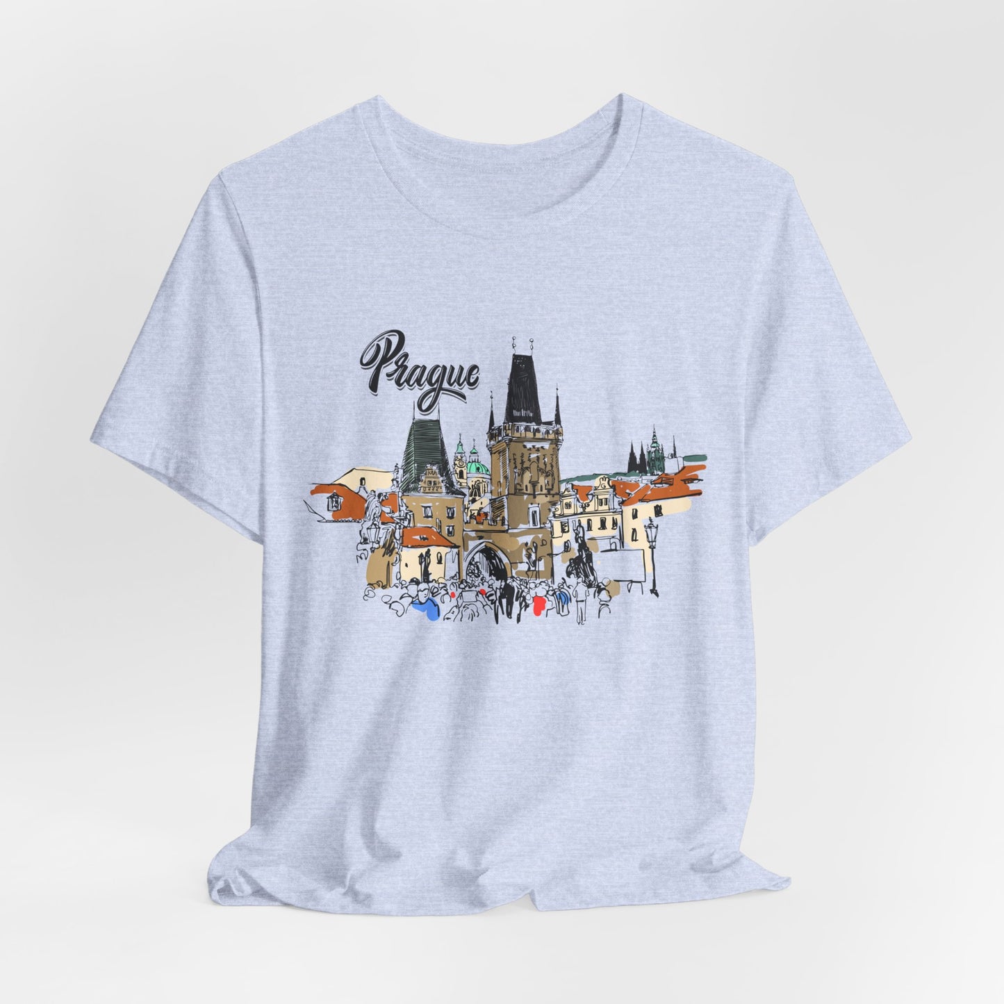 Prague Graphic Unisex Tee - Perfect Travel Souvenir - 12135