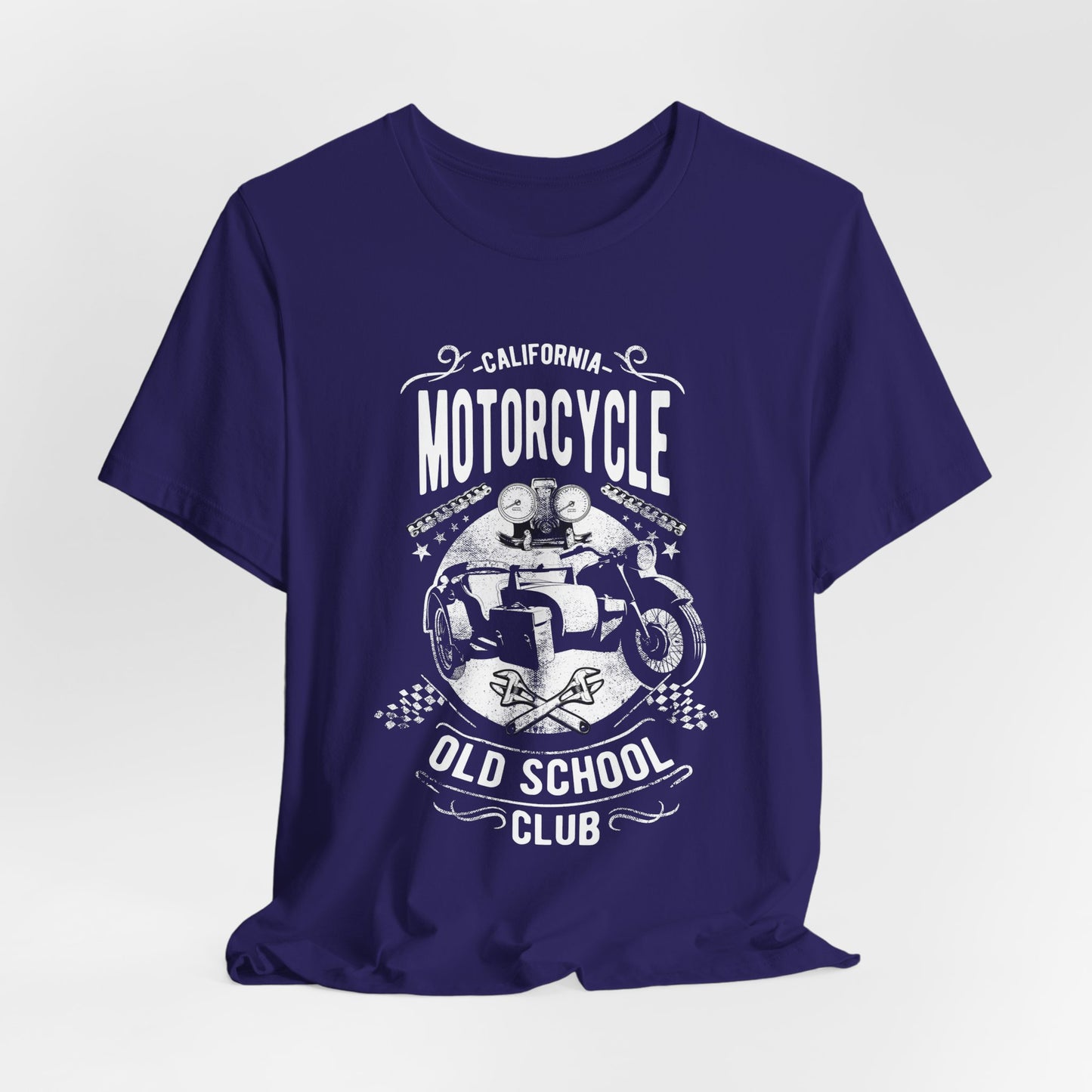 Motorcycle, Old School Club - Unisex Jersey Short Sleeve Tee - 13403