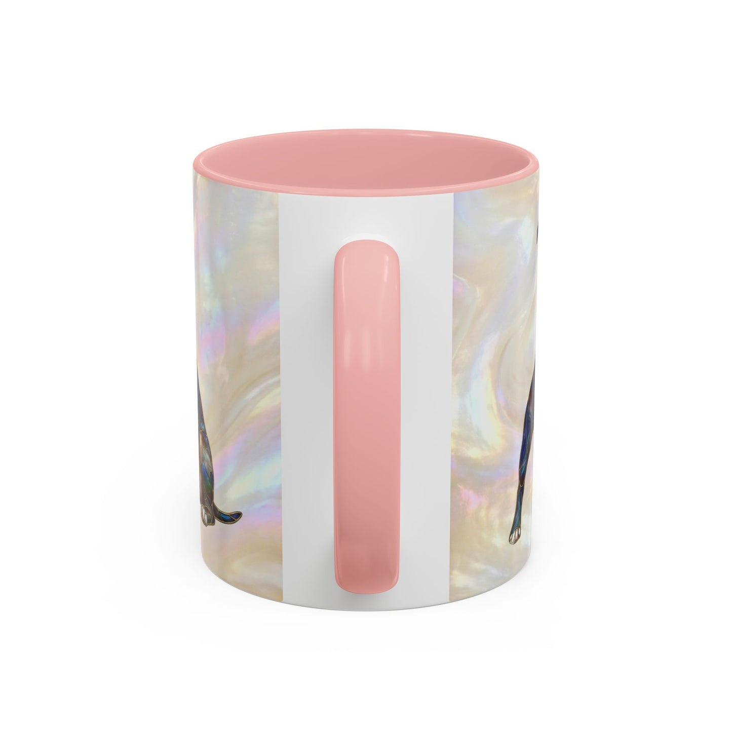 Pitbull Dog Accent Coffee Mug — Stained Glass Design (11/15oz) - 14536
