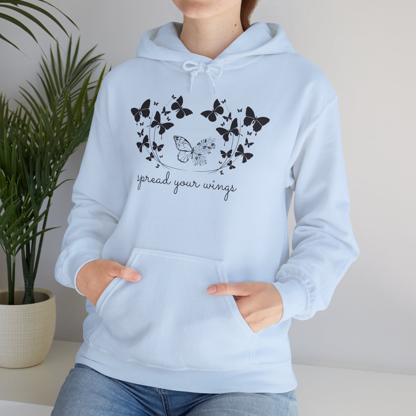 Butterfly, Spread Your Wings -  Unisex Heavy Blend™ Hooded Sweatshirt