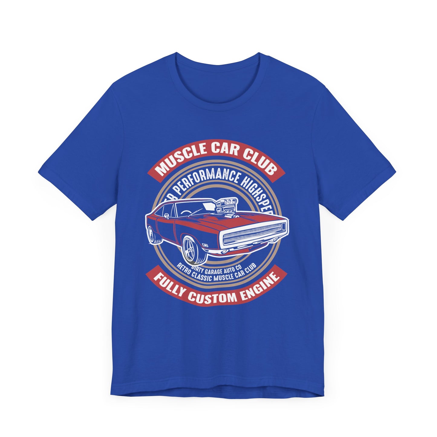Muscle Car Club, Fully Custom Engine - Unisex Jersey Short Sleeve Tee - 12956