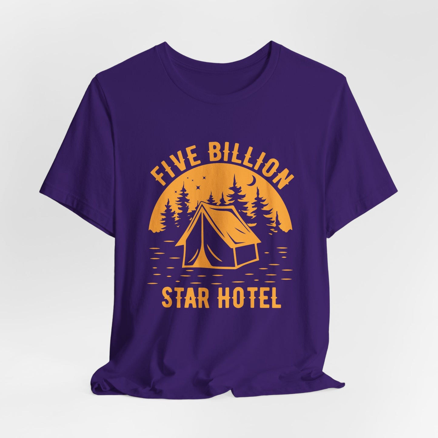 Camping: 5 Billion Star Hotel - Unisex Jersey Short Sleeve Tee