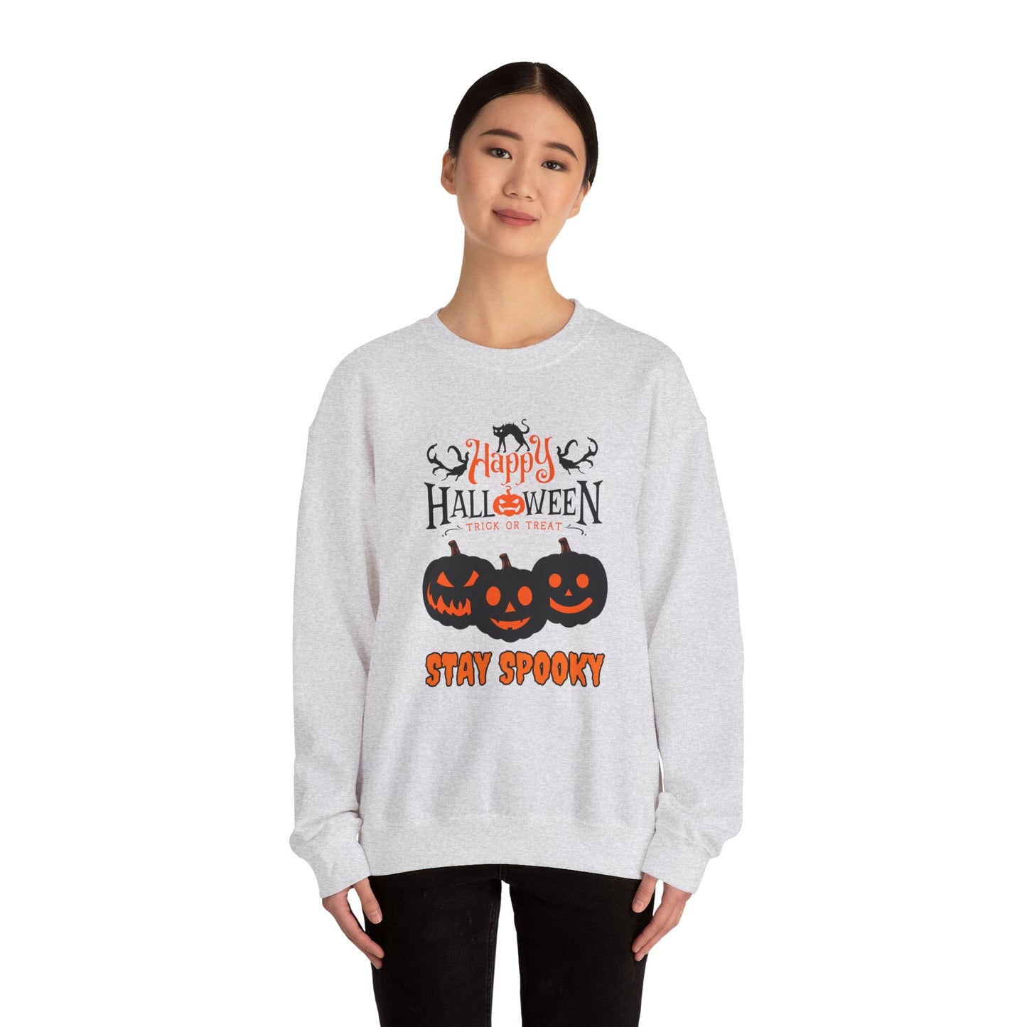 Happy Halloween, Stay Spooky - Unisex Heavy Blend™ Crewneck Sweatshirt