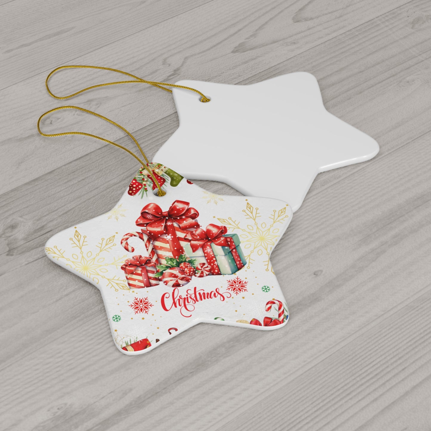 Christmas Gift - Ceramic Ornament, 4 Shapes