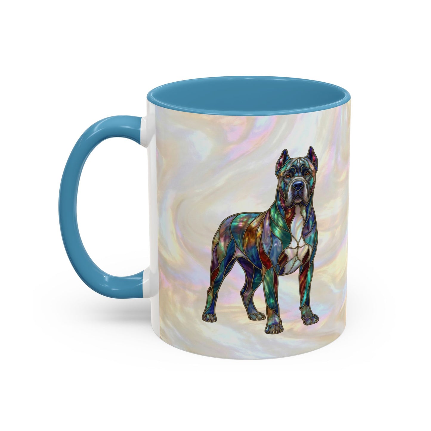 Cane Corso Accent Mug — Stained Glass Design (11/15 oz) - 14623