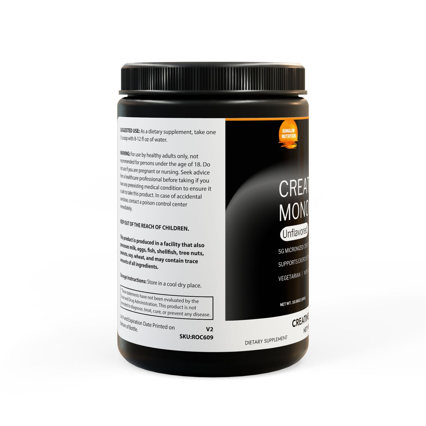 Creatine Monohydrate Supplement (300g, 10.58oz)