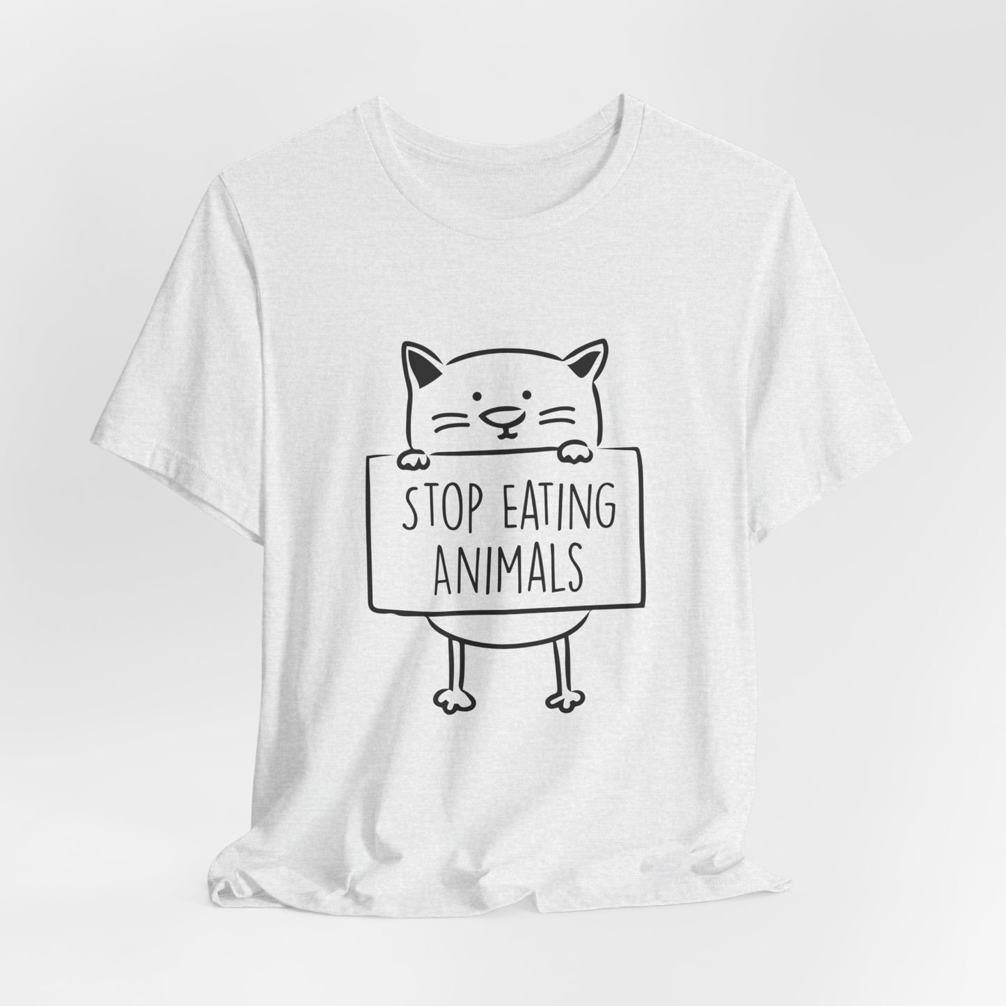 Vegan: Stop Eating Animals - Unisex Jersey Short Sleeve Tee