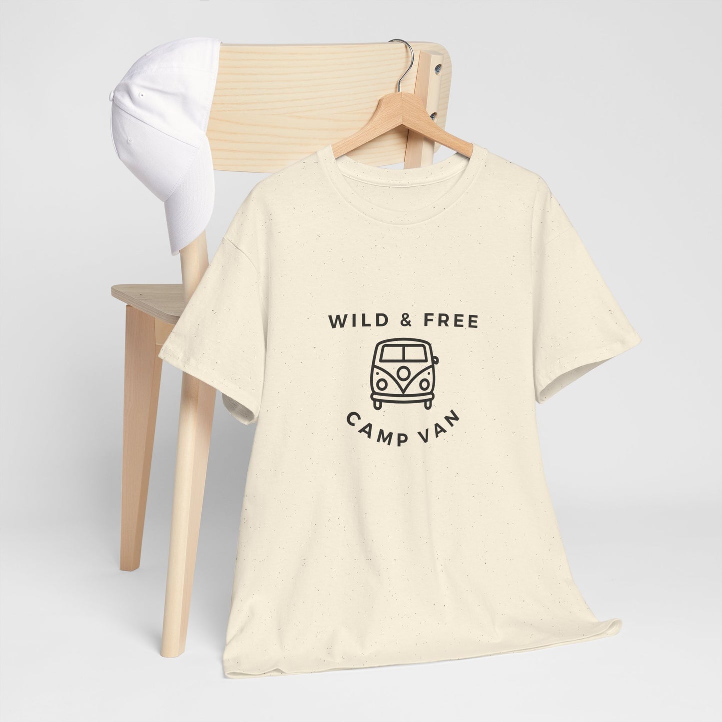 Wild & Free, Camp Van - Unisex Heavy Cotton Tee - 10567