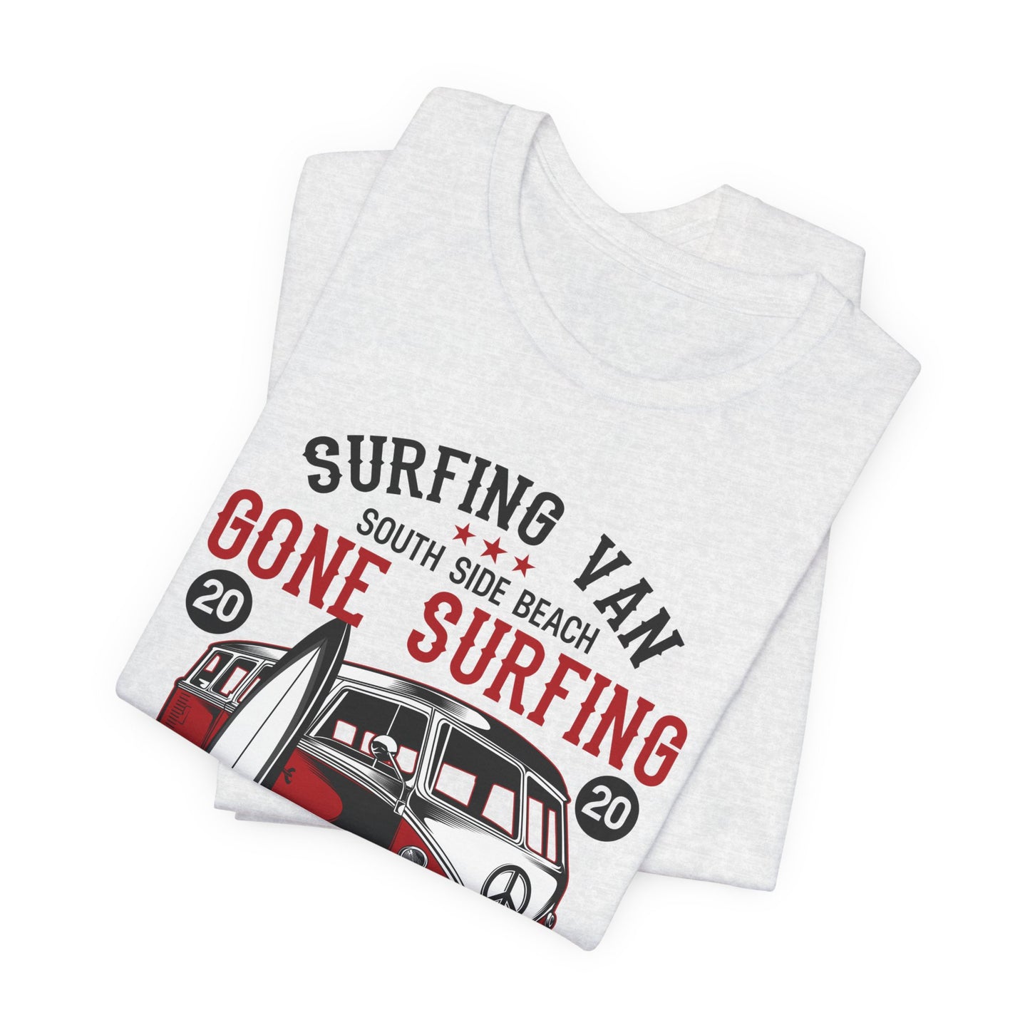 Surfing Van, Surfing Adventure - Unisex Jersey Short Sleeve Tee - 12613