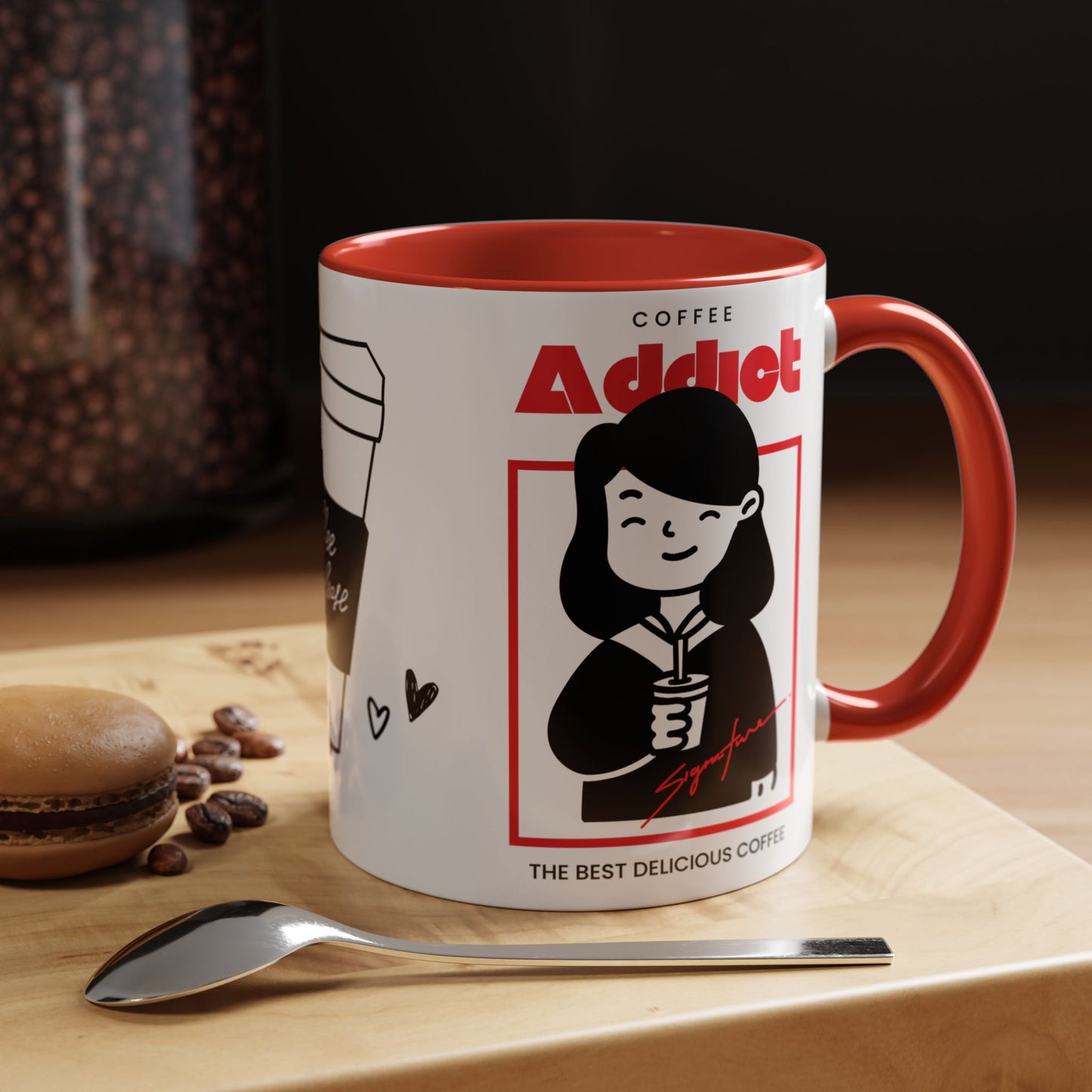 Coffee Addict, Enjoy - Accent Coffee Mug (11, 15oz) - 11297