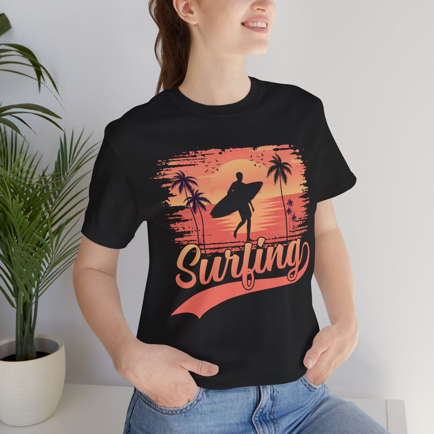 Surfing - Unisex Jersey Short Sleeve Tee - 13245
