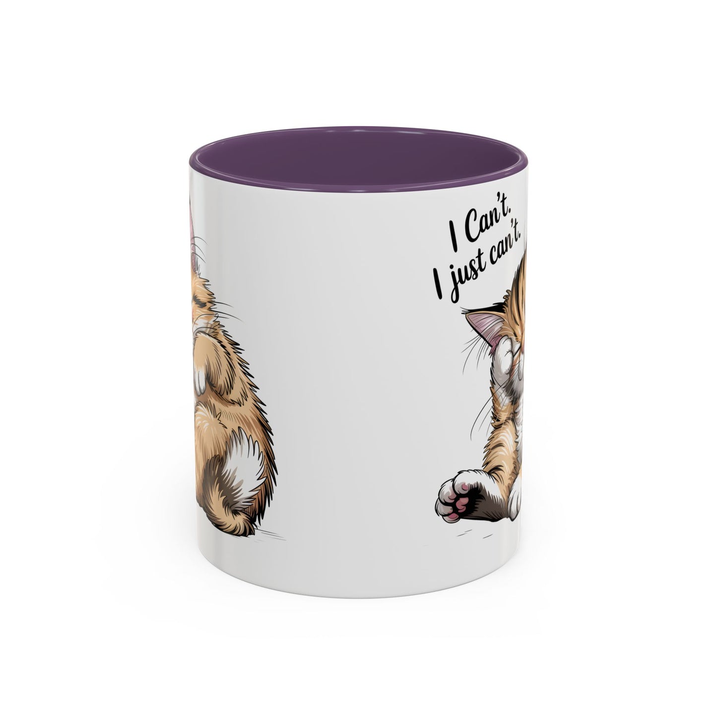 I Can’t, I Just Can’t – Cute Lazy Cat Mug, Funny Coffee Gift for Cat Lovers (11oz / 15oz) - 14787