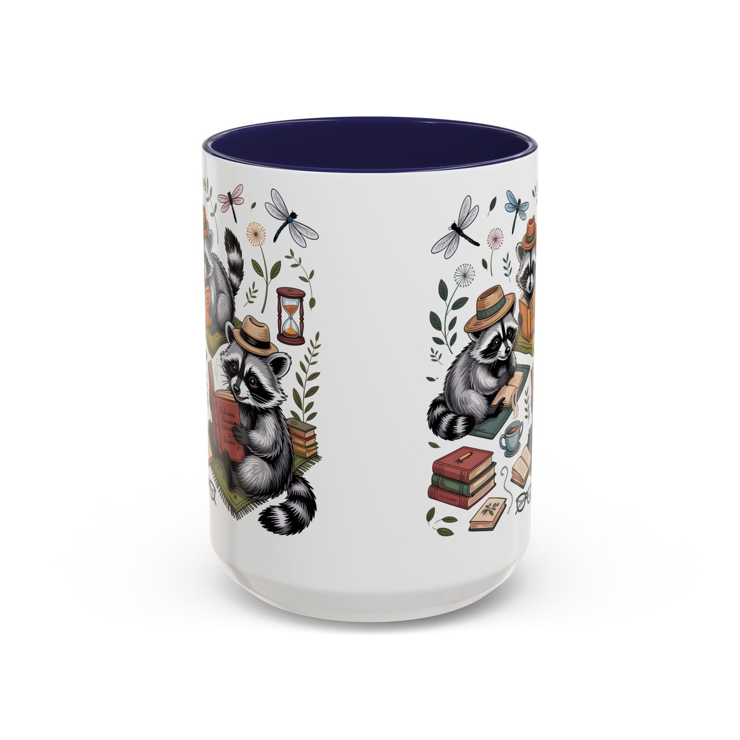 Raccoons Love Books Mug – Cute Reading Coffee Mug Gift for Book Lovers (11oz / 15oz) - 14801