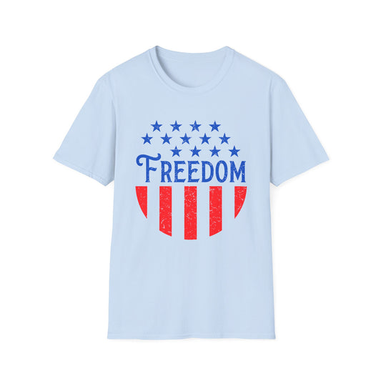 American Freedom Unisex T-Shirt - Patriot Tee, July 4th Celebration, Memorial Day Outfit, Independence Day Gift, Vintage Style Shirt - 13734