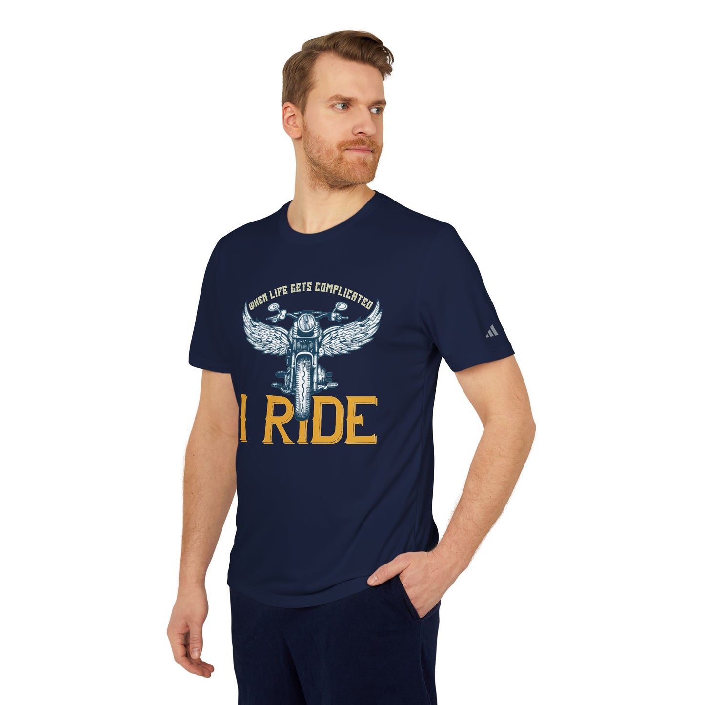 When Life Gets Complicated, I Ride - adidas Unisex Sport T-shirt