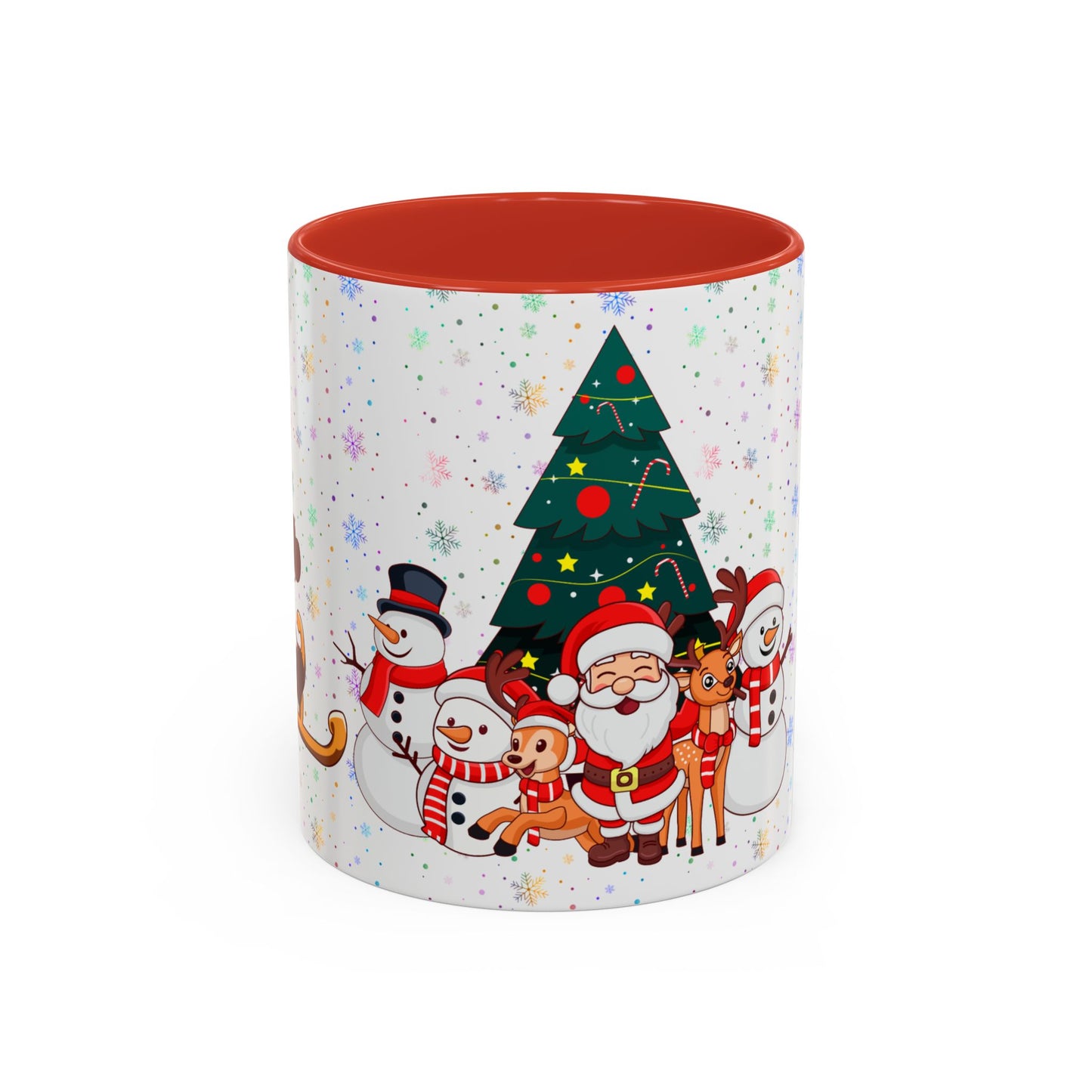 Christmas Party,  Santa,  Snowman, & Reindeer -  Accent Coffee Mug (11, 15oz) - 10428