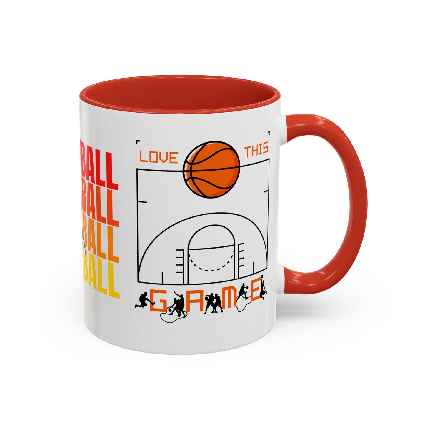 Basketball - Accent Coffee Mug (11, 15oz) - 10715