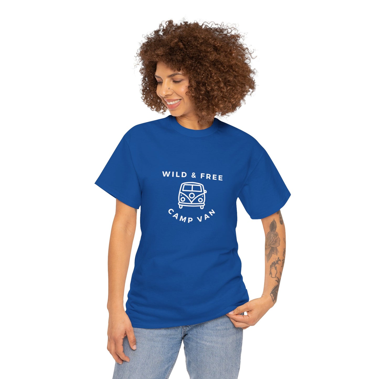 Wild & Free, Camp Van - Unisex Heavy Cotton Tee - 10567