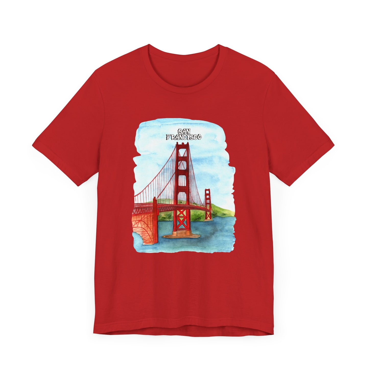 San Francisco Golden Gate Bridge Tee - Unisex Short Sleeve Jersey Shirt for Travel Lovers - 12203