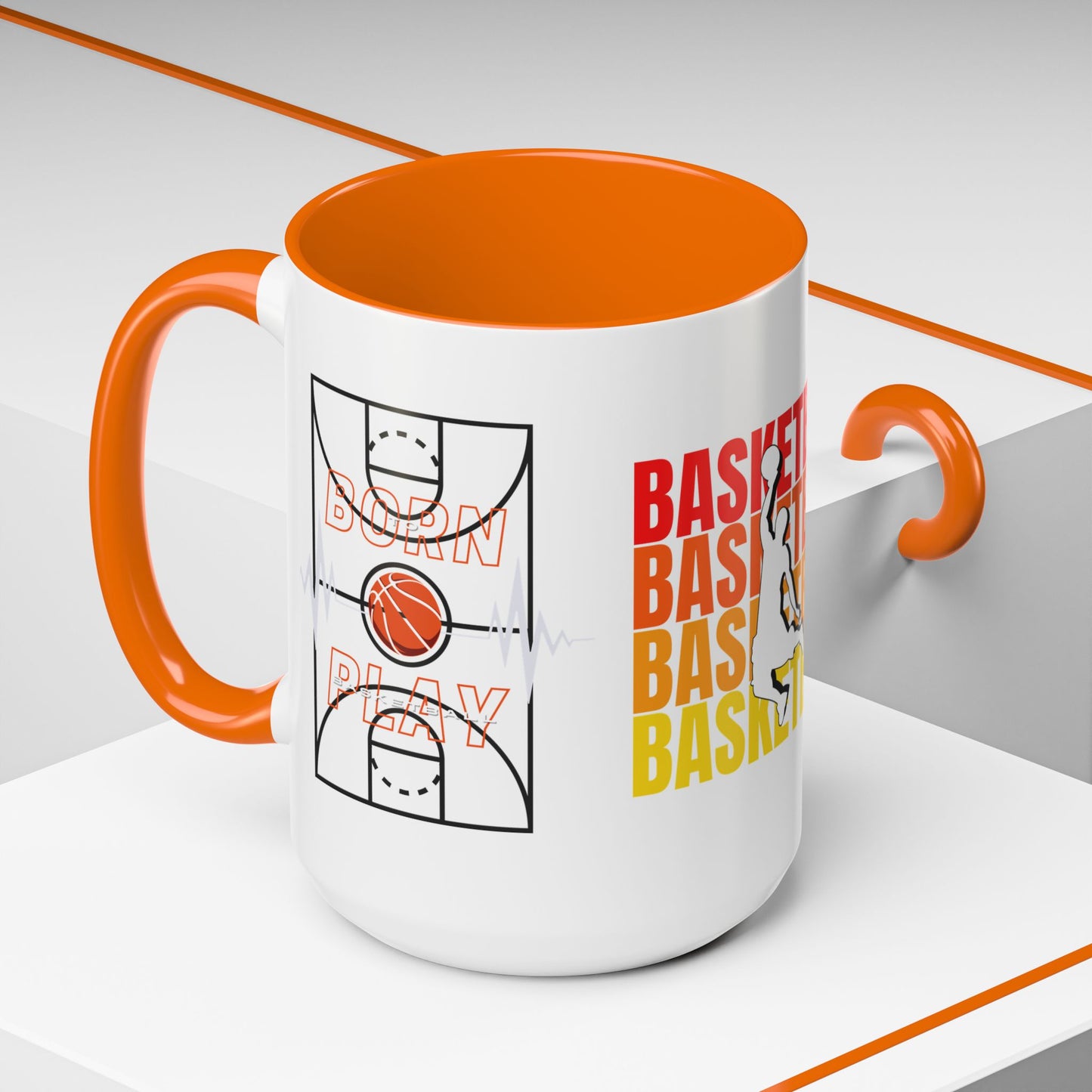 Basketball - Accent Coffee Mug (11, 15oz) - 10715