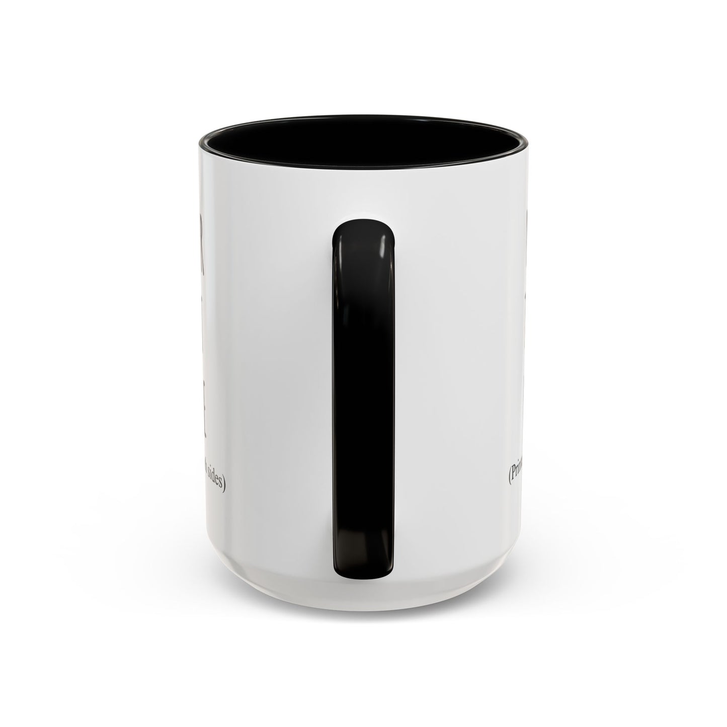 Personalized Accent Coffee Mug – Custom Text Printed Both Sides (11oz & 15oz) - 14676