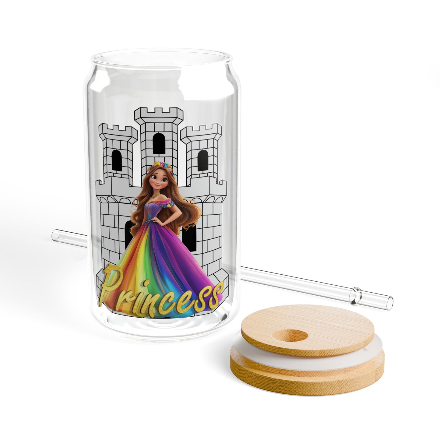 Every Girl Is a Princess - Sipper Glass, 16oz