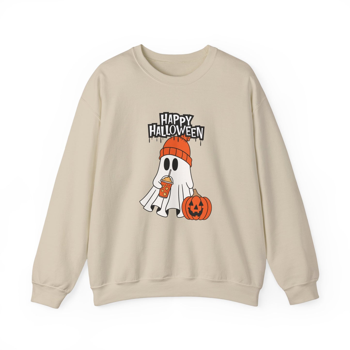 Happy Halloween, Ghost - Unisex Heavy Blend™ Crewneck Sweatshirt