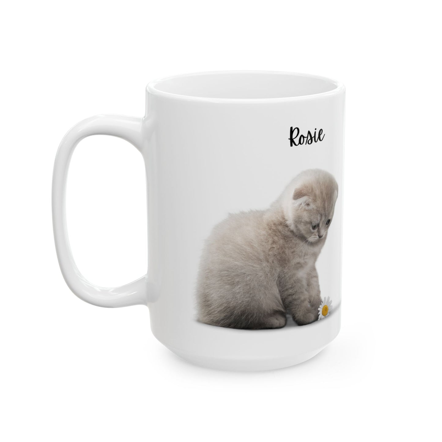Personalized Cat Lover Mug | Customizable Gift for Animal Enthusiasts, Pet Owner Coffee Cup, Cute Cat Design, Unique Pet Gifts - 14203