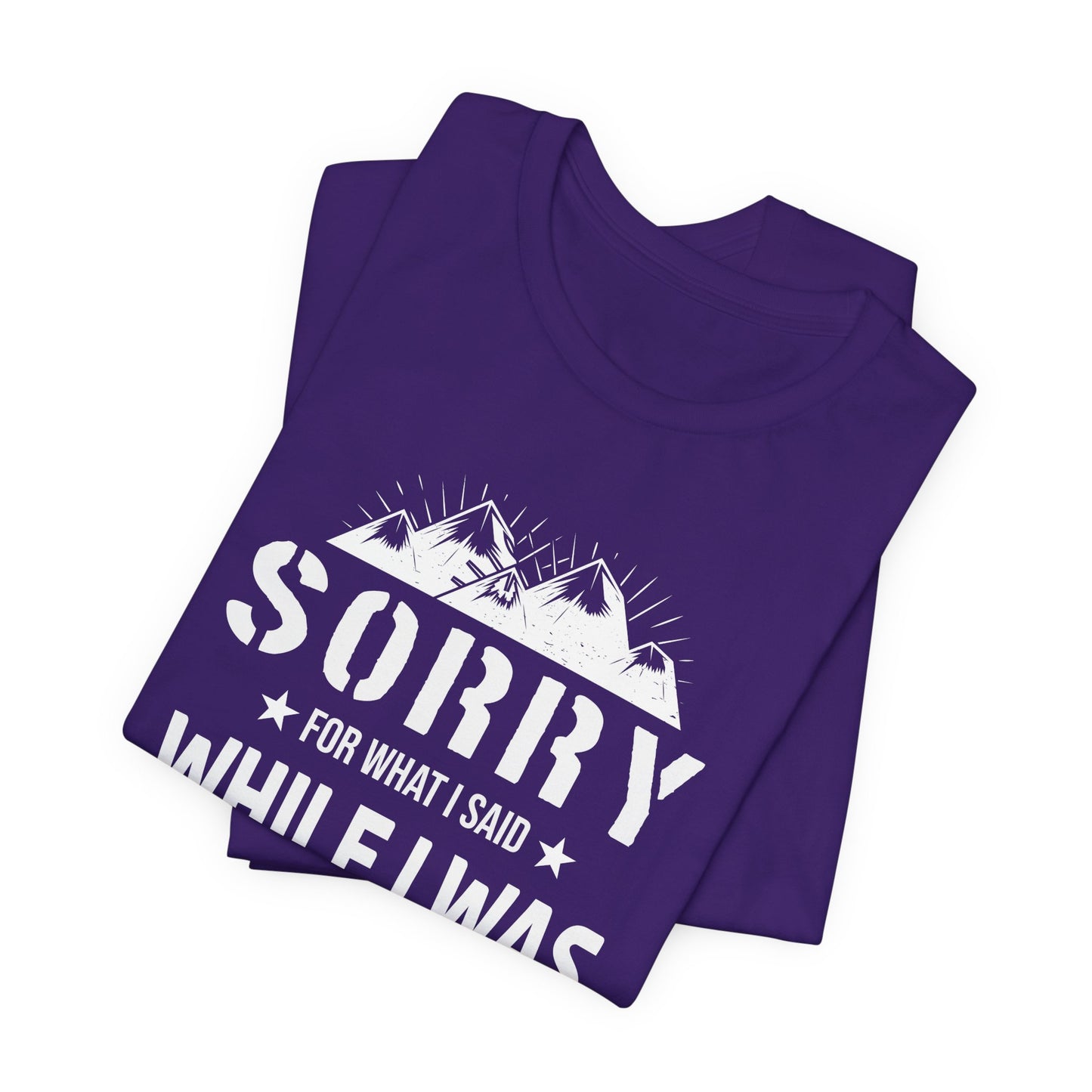 Sorry What I Said While I Was Trying To Park The Camper - Unisex Jersey Short Sleeve Tee