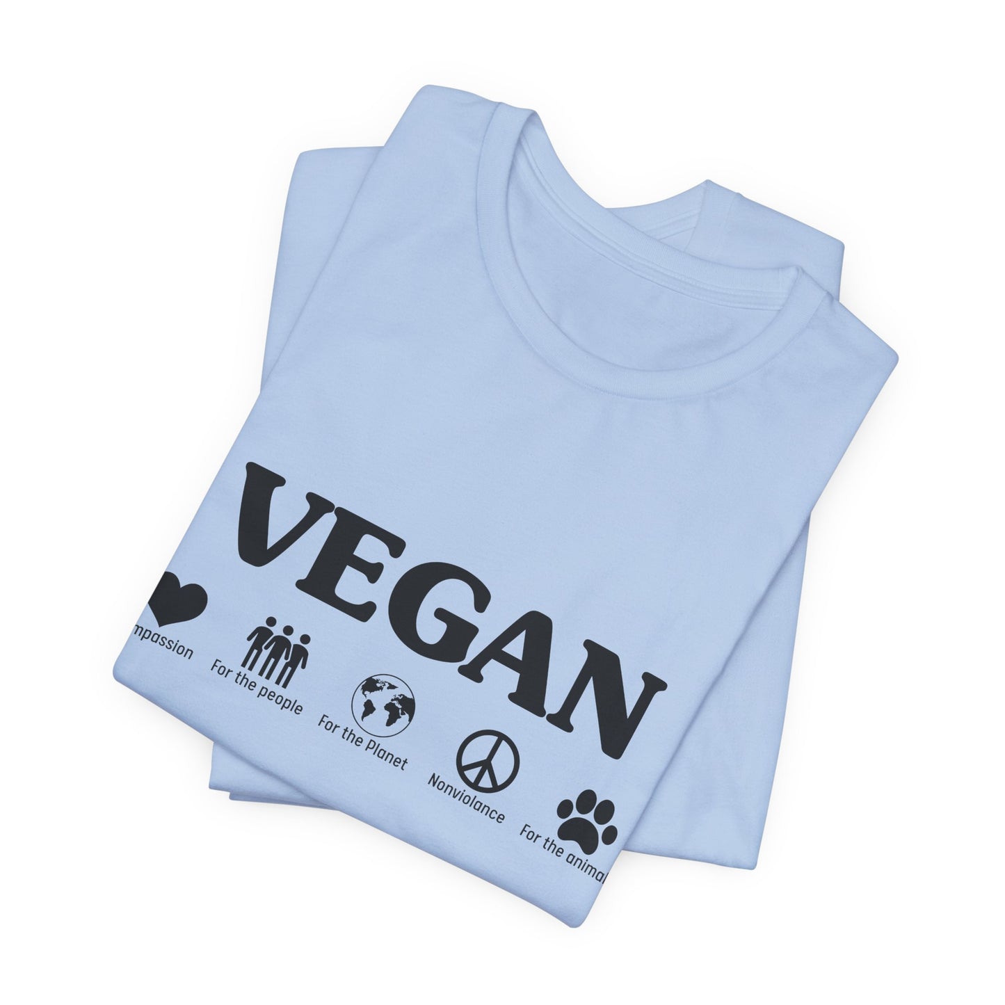 Vegan - Unisex Jersey Short Sleeve Tee