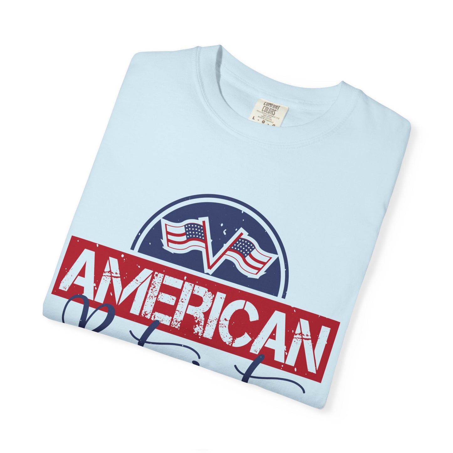American Patriot Garment-Dyed T-Shirt, USA Pride Tee, 4th of July Shirt, Americana Apparel, Unisex Casual Wear - 13813