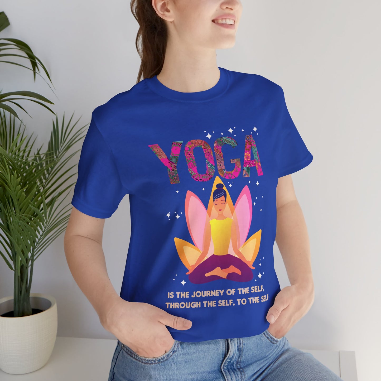 Yoga Is The Journey Of The Self Through The Self To The Self - Unisex Jersey Short Sleeve Tee