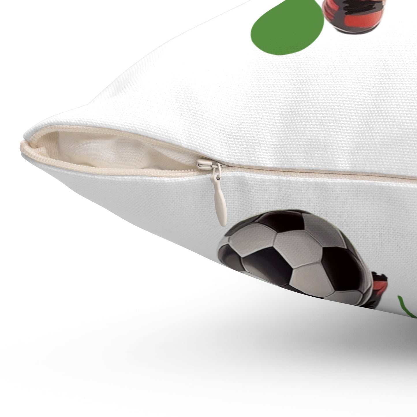 Kids: Soccer - Spun Polyester Square Pillow