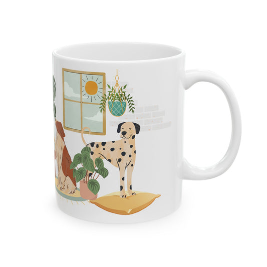 Always Room for One More Dog-Themed Ceramic Mug - Perfect for Pet Lovers, Home Decor, Gift for Dog Owners, Coffee Lover's Collection - 14163