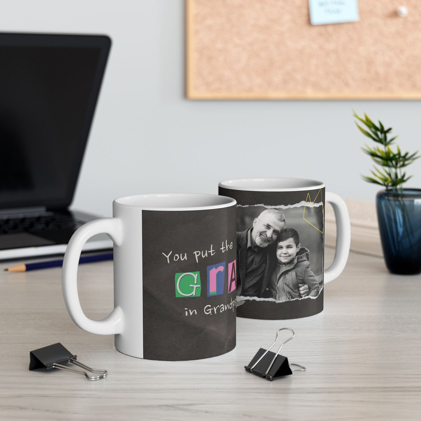 Personalized Ceramic Mug for Grandpa | Unique Gift for Father's Day, Birthday, or Just Because | 11oz and 15oz Sizes - 14063