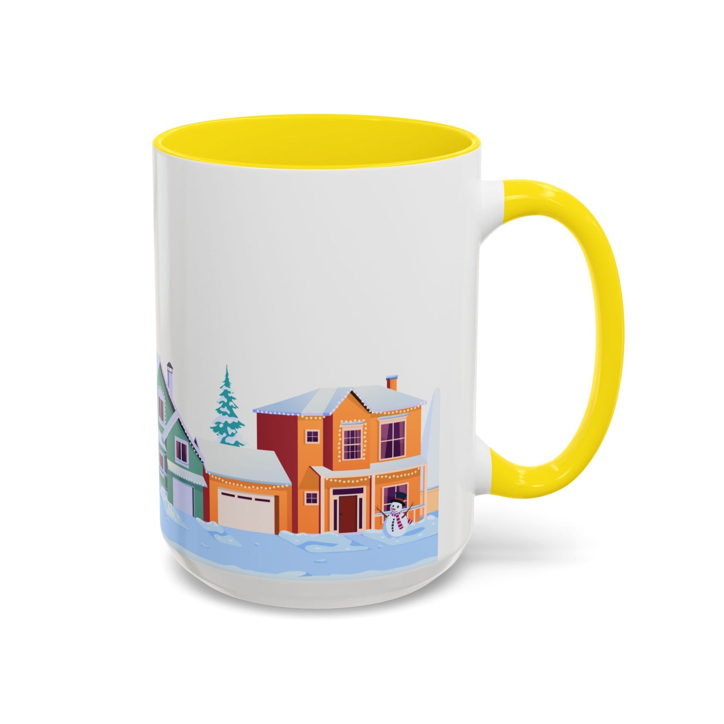 Winter Houses - Accent Coffee Mug (11, 15oz) - 10441