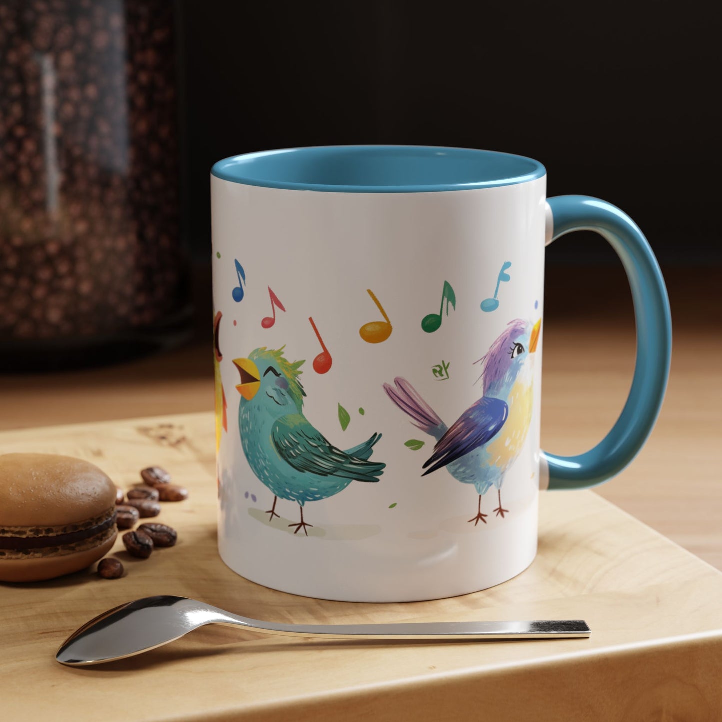 Colorful Birds - Accent Coffee Mug (11, 15oz)