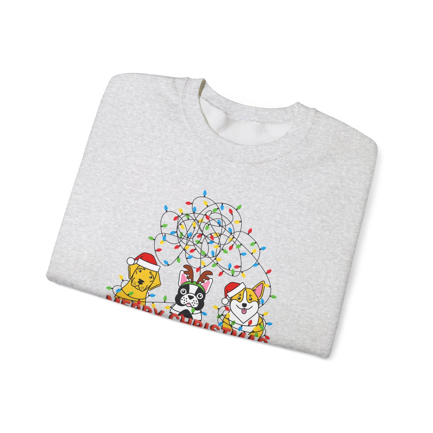 Dogs, Merry Christmas - Unisex Heavy Blend™ Crewneck Sweatshirt - 10175