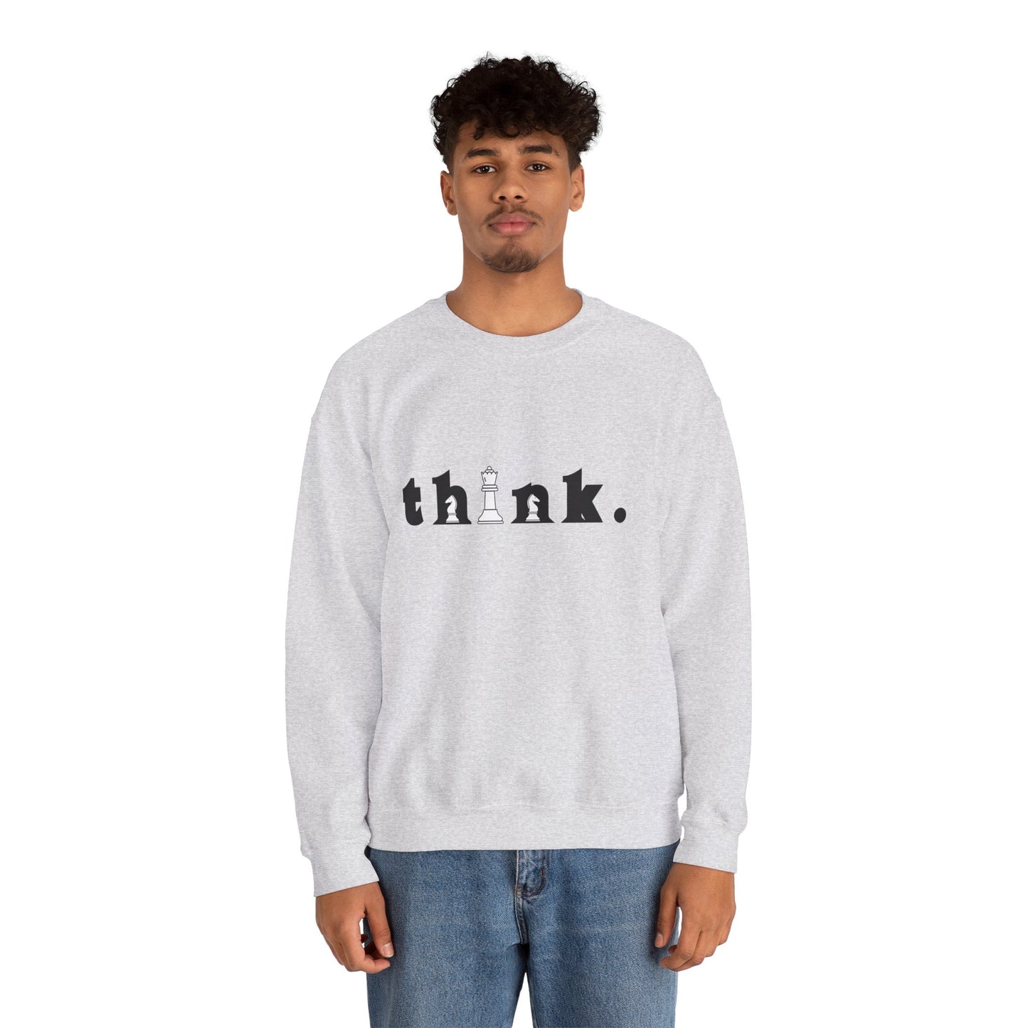 THINK - Unisex Heavy Blend™ Crewneck Sweatshirt