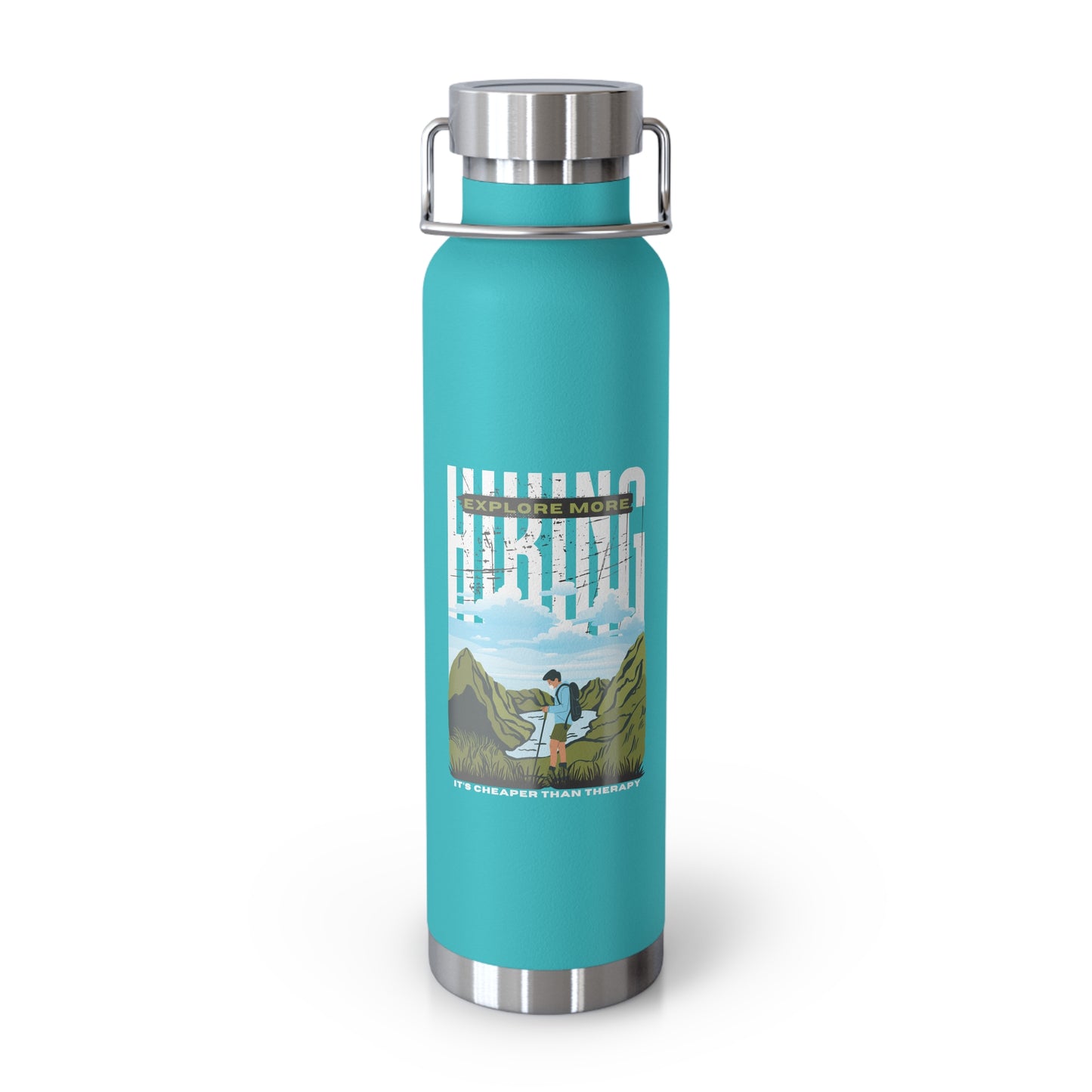 Explore Mode, Hiking - Copper Vacuum Insulated Bottle, 22oz - 10748