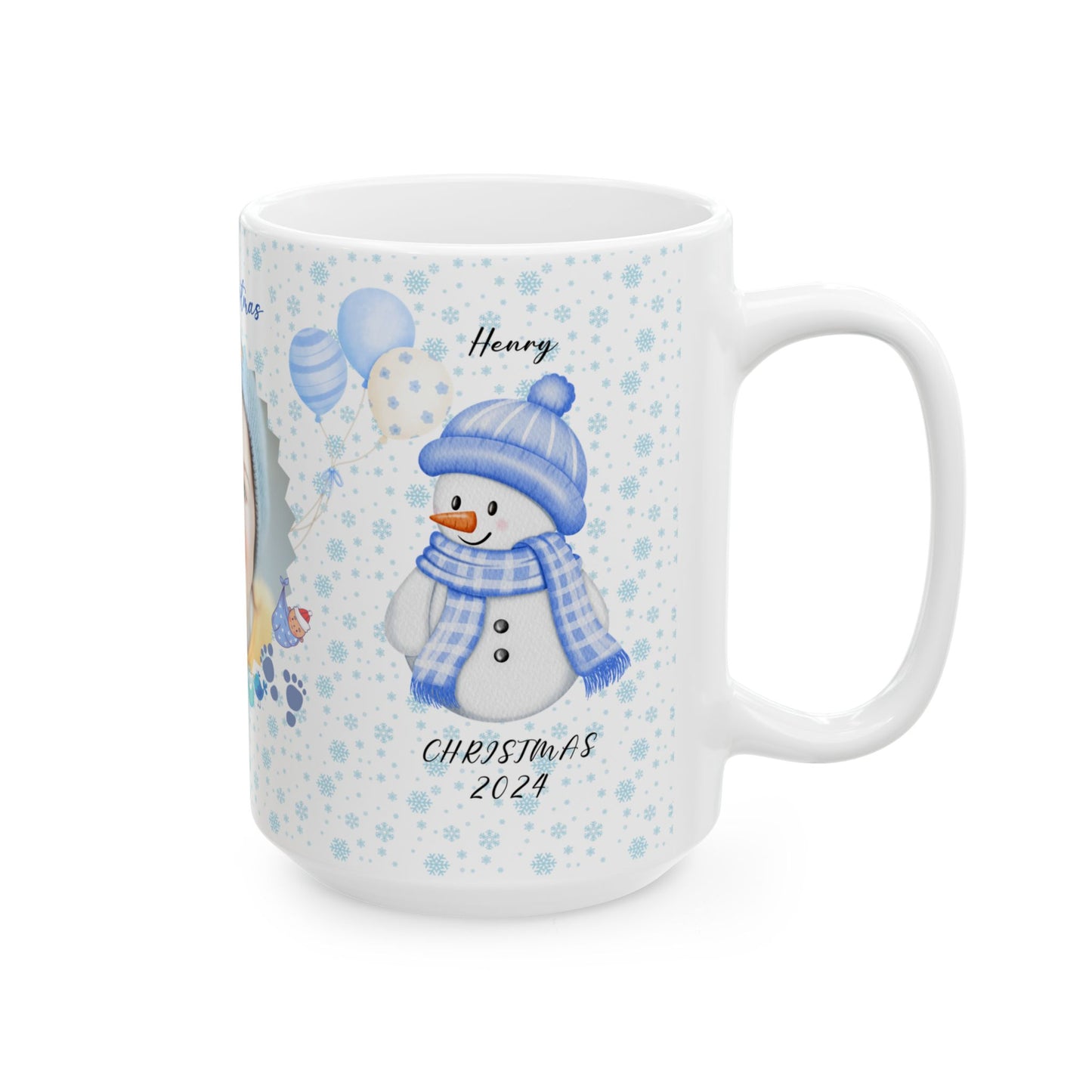 First Christmas. Baby Boy, Customizable - Ceramic Mug, (11oz, 15oz) - 10000