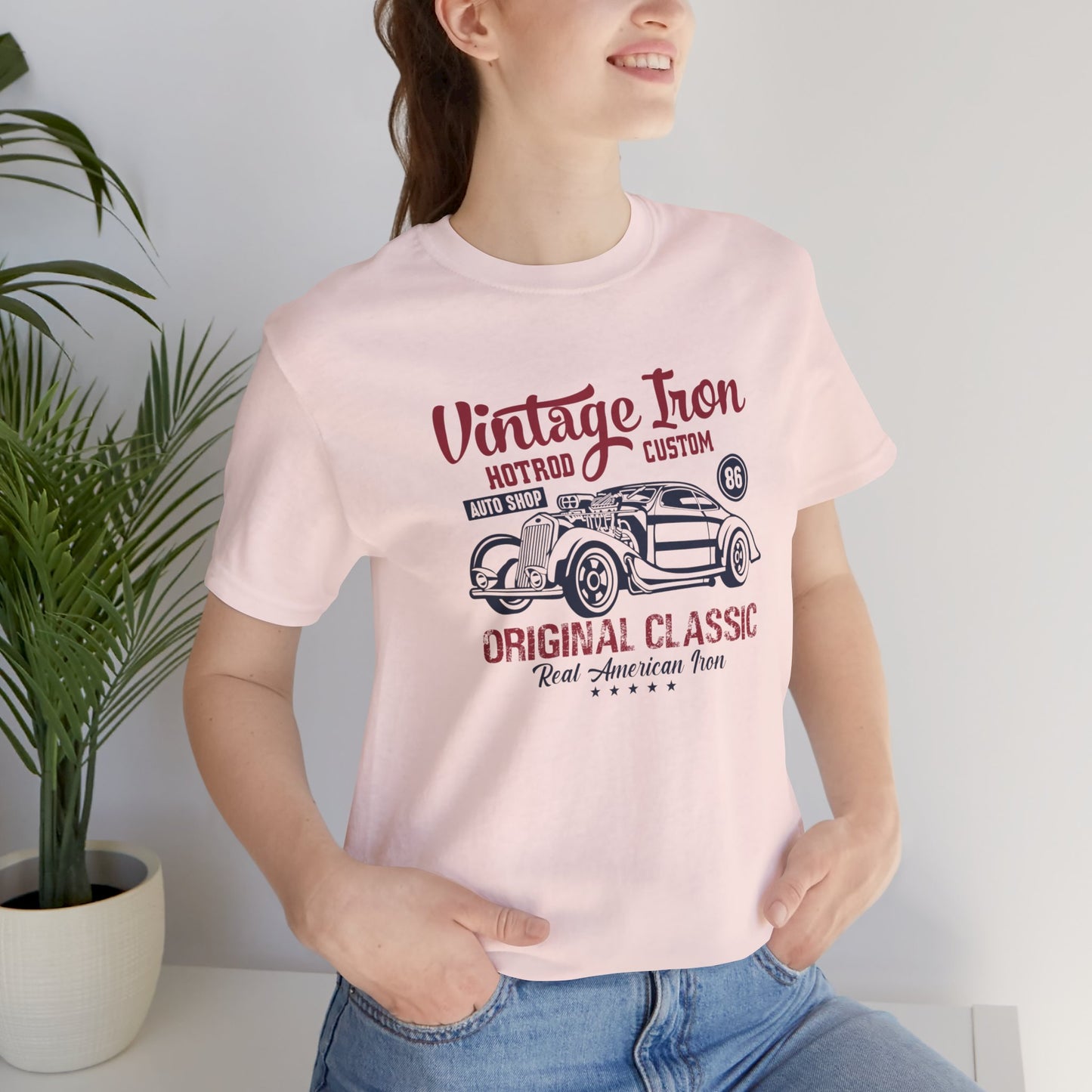 Vintage Iron, Hotrod Custom, Original Classic - Unisex Jersey Short Sleeve Tee