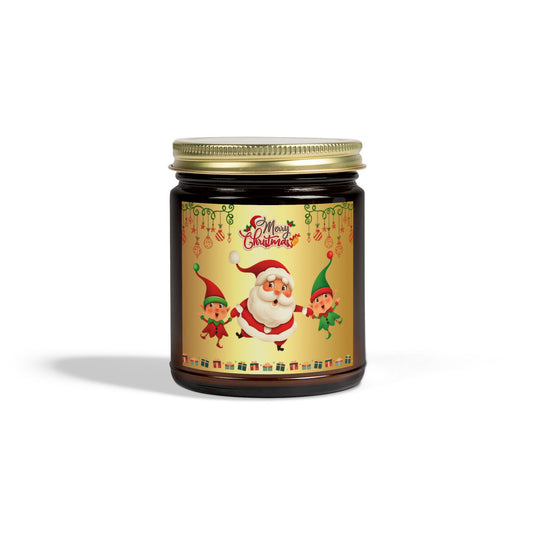 Merry Christmas - Scented Candles, Coconut Apricot Wax (4oz, 9oz)