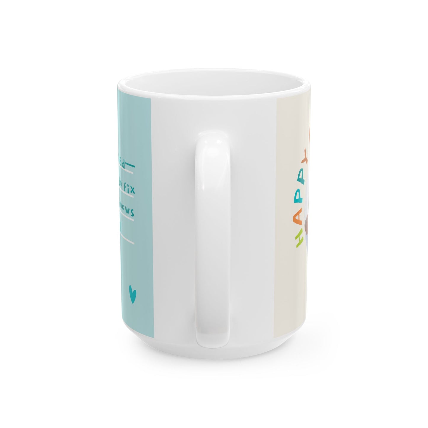 Personalized Father's Day Mug, Gift for Dad, Custom Ceramic Cup for Him, Coffee Lover Present, Heartfelt Message - 14032