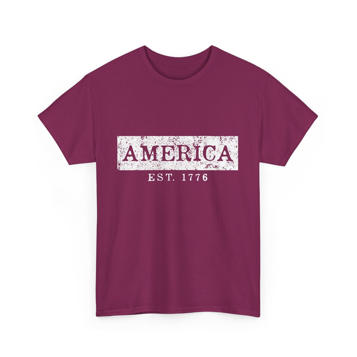 Patriotic Unisex Tee - America EST 1776, Vintage Style Shirt, Independence Day Gift, Casual Wear, Gifts for Him/Her - 13736