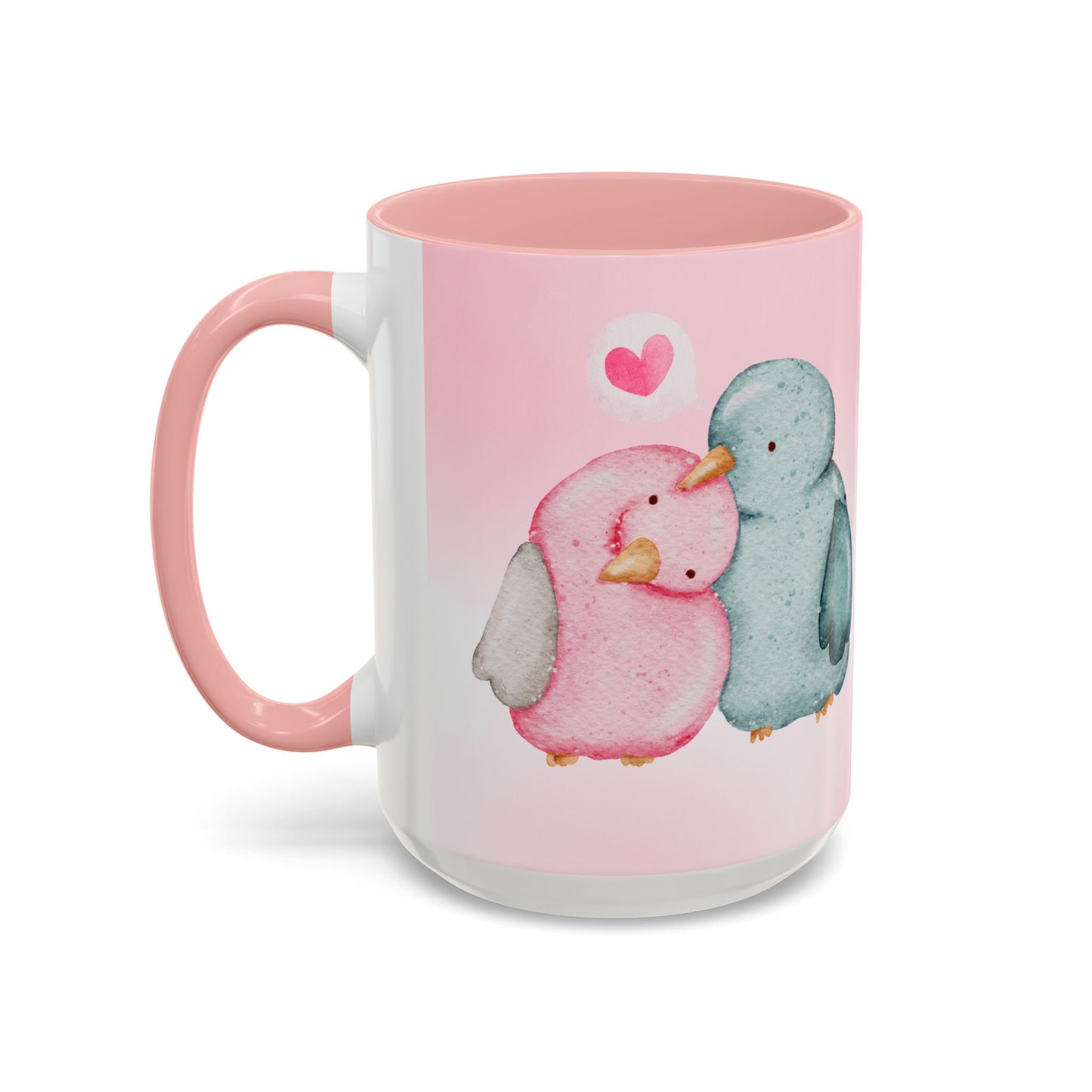Male and Female Penguins, I will Always Love You - Accent Coffee Mug (11, 15oz) - 11018