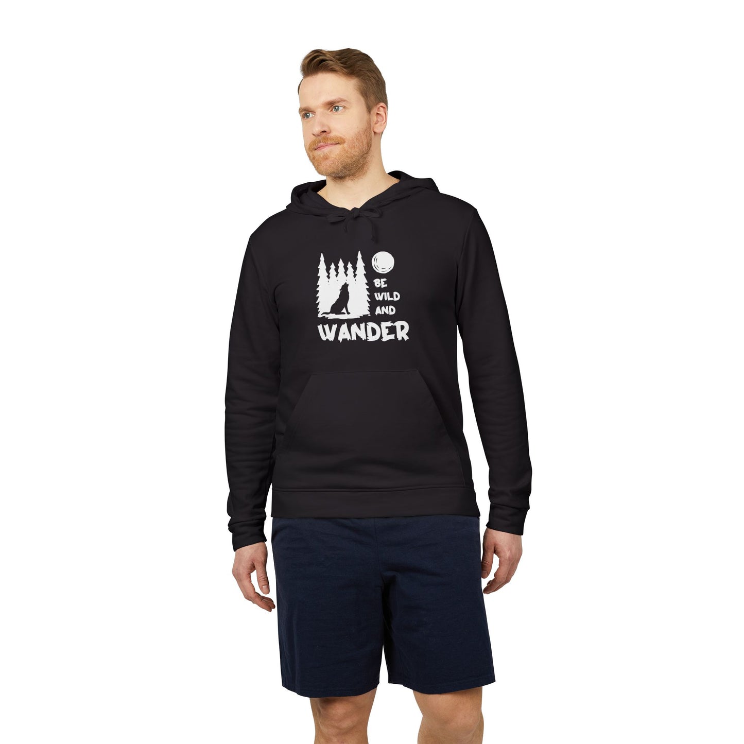 Camping: Be Wild & Wander - Adidas Unisex Fleece Hoodie