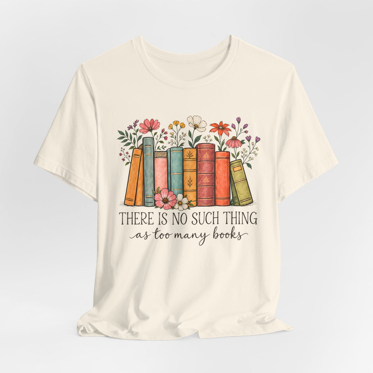 Book Lover T-Shirt,  Vintage Floral Bookshelf Tee - 14524