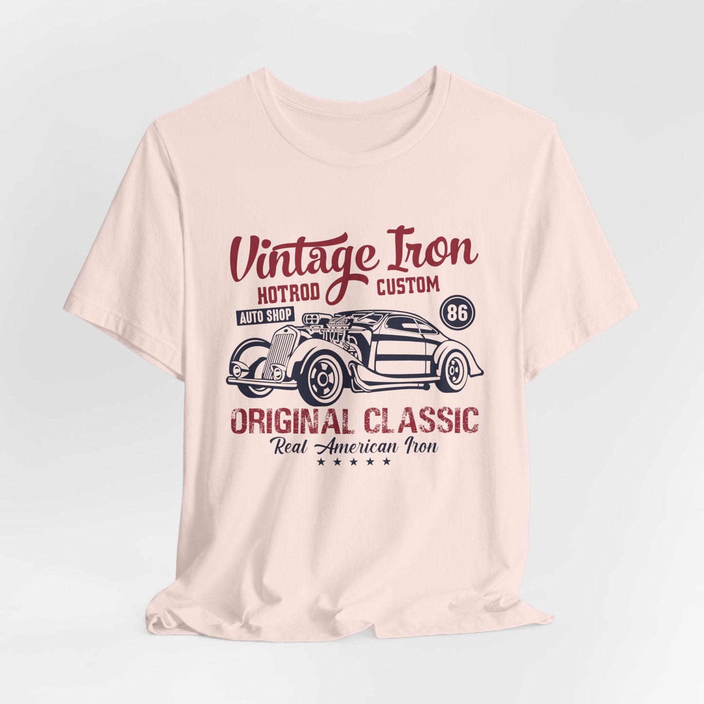 Vintage Iron, Hotrod Custom, Original Classic - Unisex Jersey Short Sleeve Tee - 12609