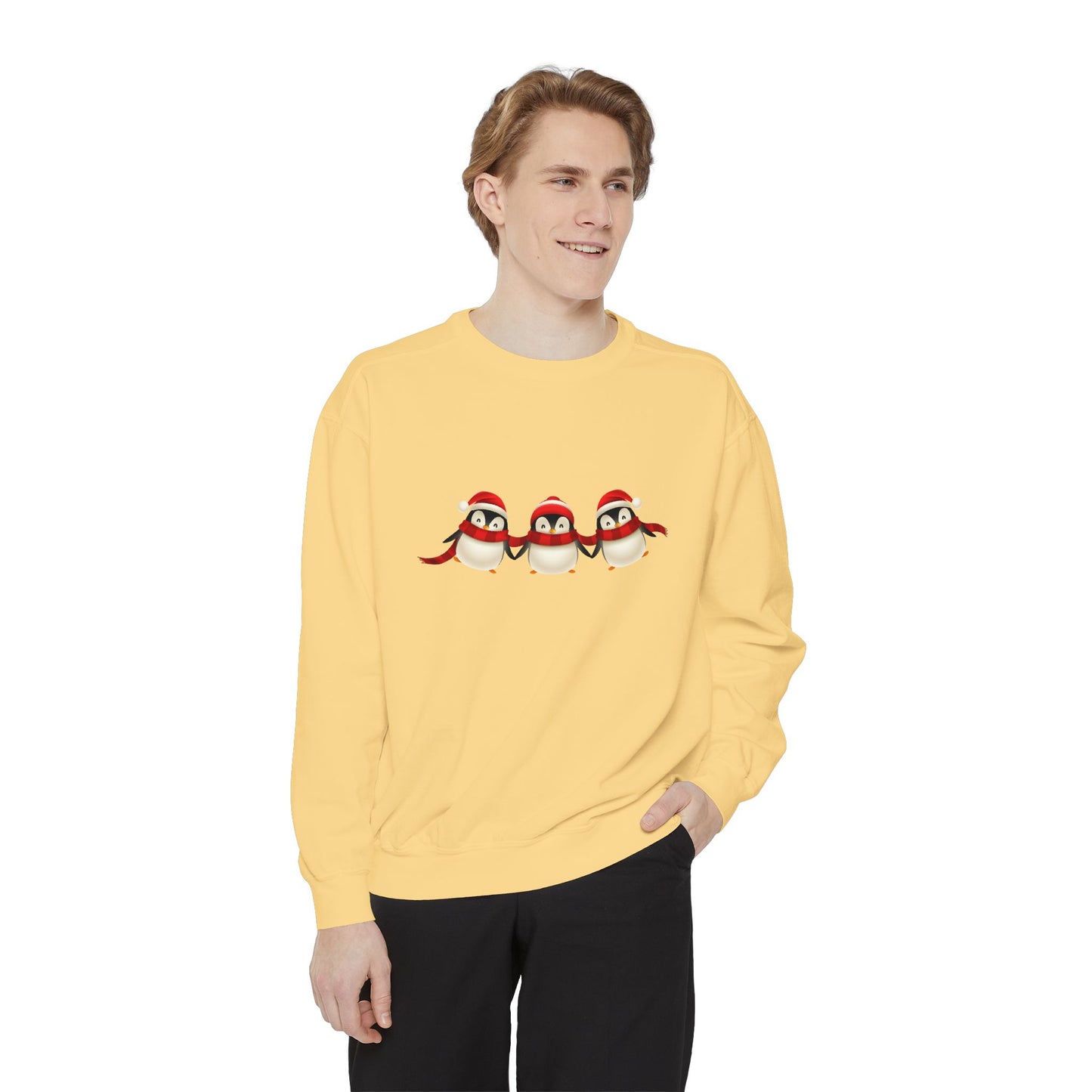 Penguins  - Unisex Garment-Dyed Sweatshirt